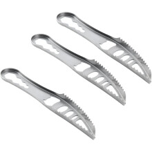 3Pcs Silver Fish Scaler Remover, Stainless Steel Fish Cleaning Tools, Portable Fish Scale Scraper and Peeler