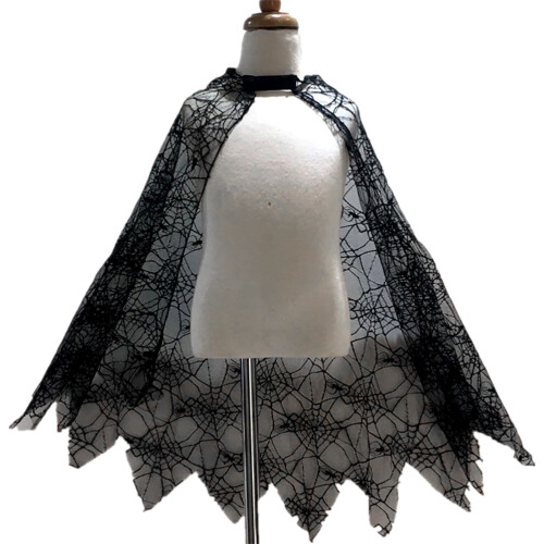 Halloween Cobweb Cloak Children Cosplay Costume