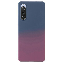 (Style E, Multicolor) For Sony Xperia 10 V Case Soft TPU Anti-Drop Phone Cover Two-Color Gradient