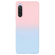 (Style A, Multicolor) For Sony Xperia 10 V Case Soft TPU Anti-Drop Phone Cover Two-Color Gradient