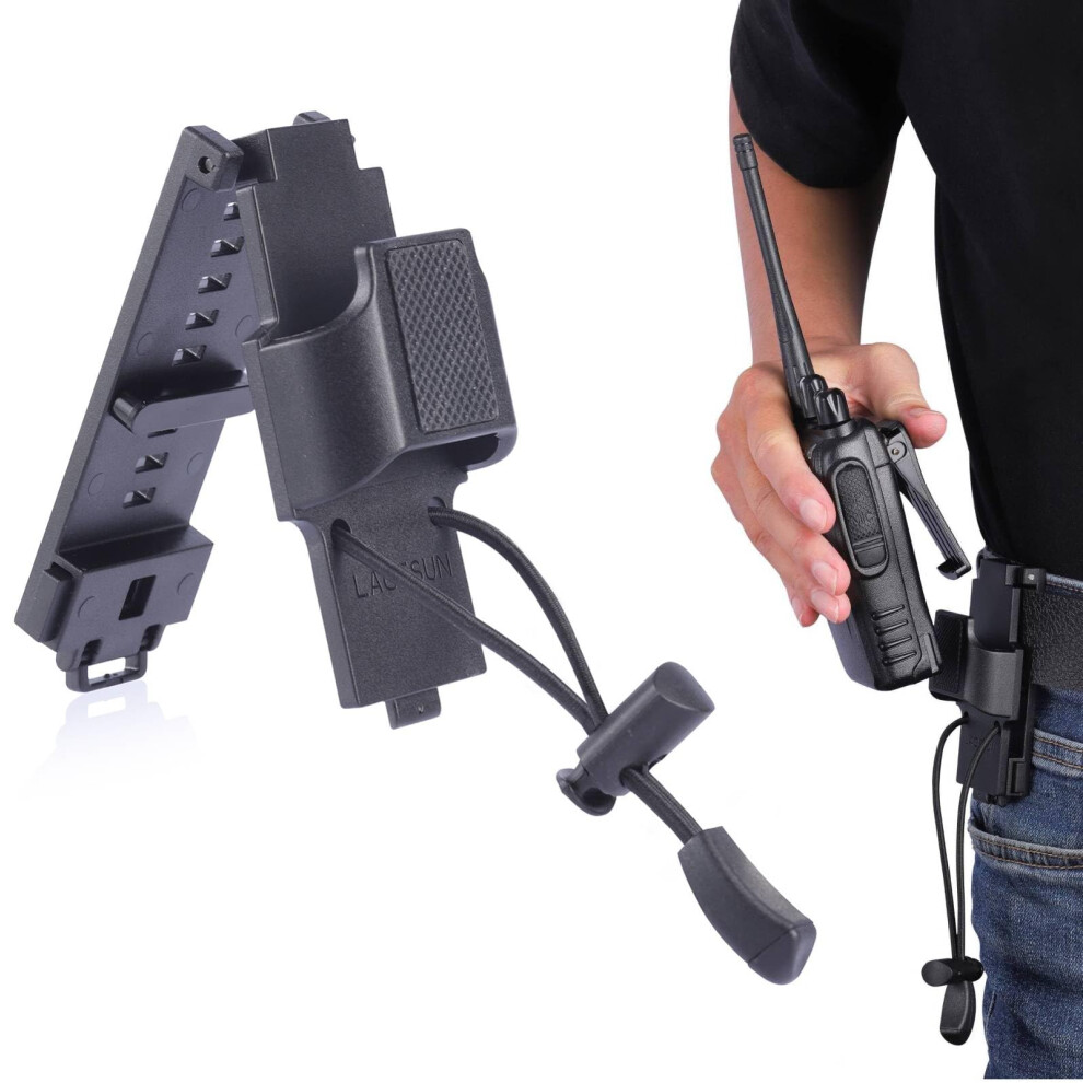 Universal Radio Belt Holster Adjustable 1.5" To 2.25" For Law Enforcement Gear Walkie Talkie Duty Belt Clip Holder 6038364522641