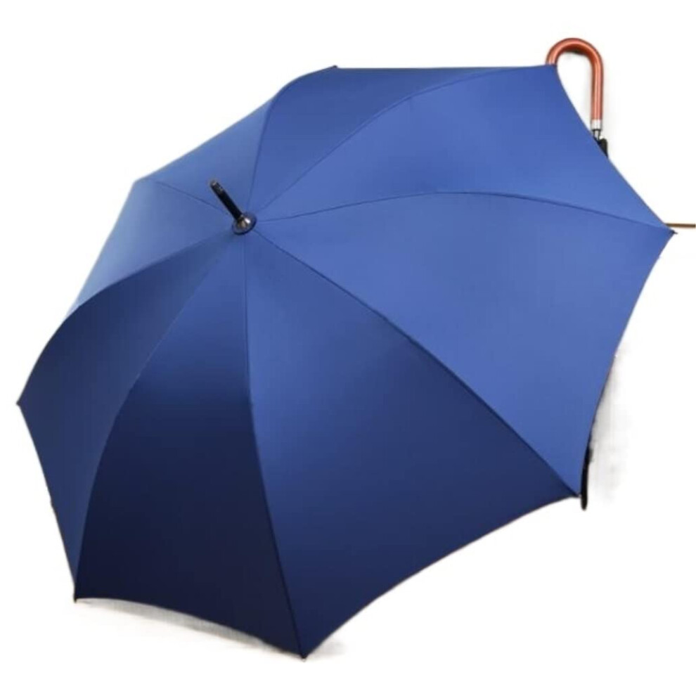Umbrellas for Rain Golf Umbrella Windproof Extra Strong Blue Automatic Open Vintage Hook Handle Wood Canopy Stick Umbrella-image-OPC-PJXGKSN-NEW
