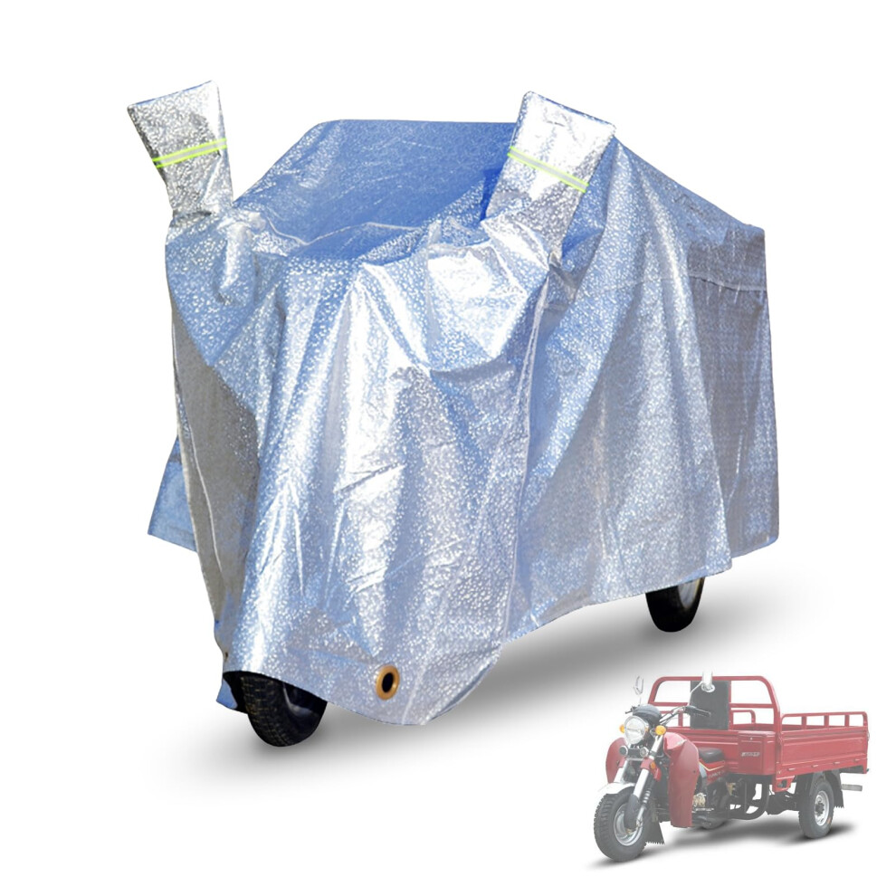 Premium Adult Tricycle Cover XL 7.21-8.2x3.28ft Heavy Duty Waterproof Protection for Electric Tricycle and Motorcycles-image-OPC-PJXGN2N-NEW