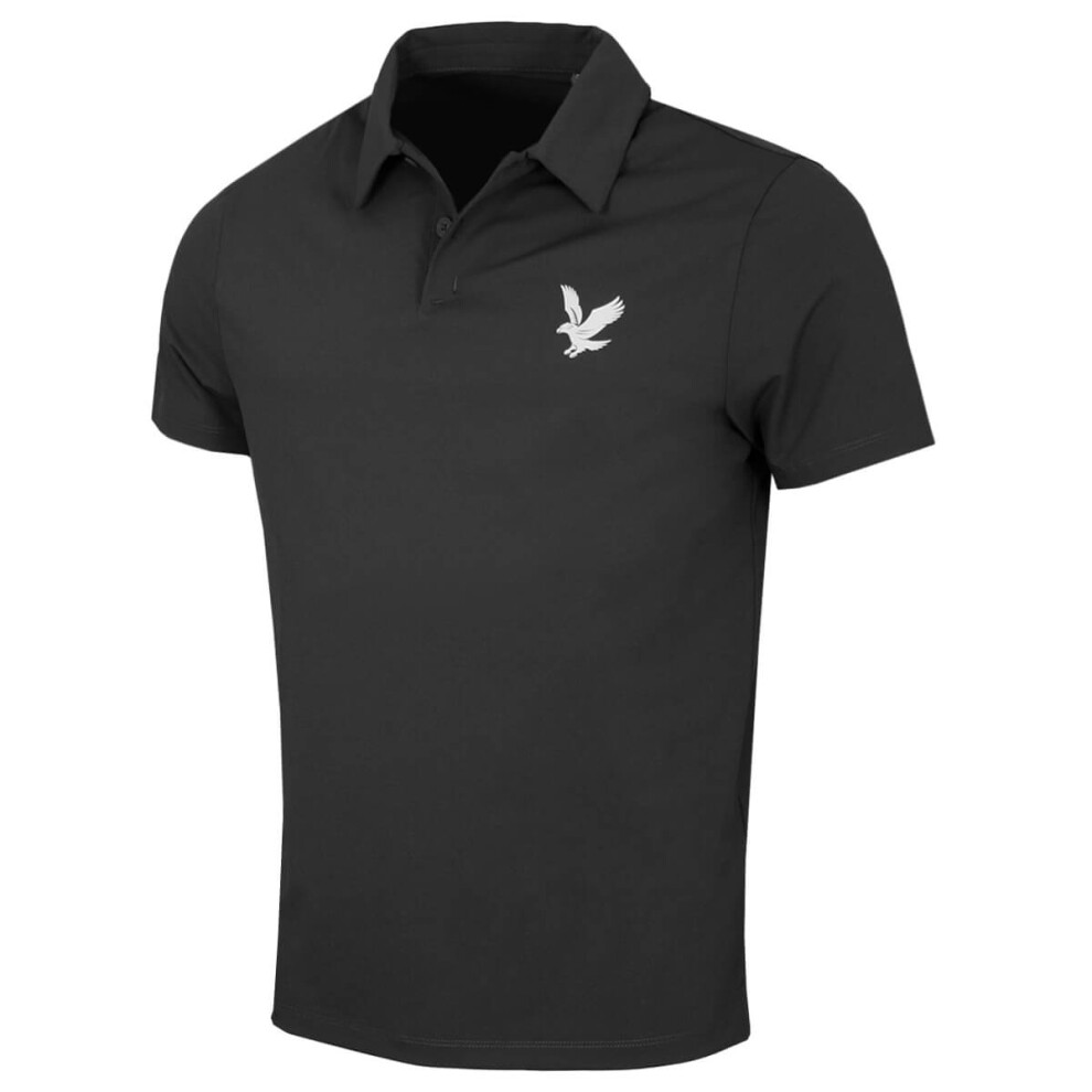 Lyle & Scott Men's (M, Granite) 2025 Golf Course Polo Shirt Lightweight Wicking Polo Shirt