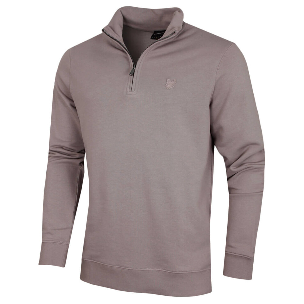 Lyle & Scott Men's (L, Fife) 2025 Superfine Quarter Zip Cotton Loopback Golf Sweater
