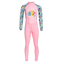Kids Full Body Swimsuit One Piece Long Sleeve Wetsuit for Boys Girls Sun Protection Swimwear UV Protection Size 4-12