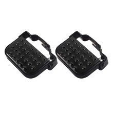 Bike Rear Pedals Foot Pegs Non-Slip Steel Folding Cycling Pedals for Mountain Bikes and BMX Accessories