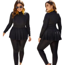 Womens Plus Size 4XL-5XL Full Body Wet Suit with Sleeves for Surfing Diving Snorkeling Scuba Swimming Back Zip