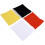 4pcs Winter Neck Gaiter Orange White Yellow Black 4