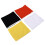 4pcs Winter Neck Gaiter Orange White Yellow Black 3