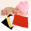 4pcs Winter Neck Gaiter Orange White Yellow Black 12