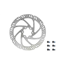 160mm Bike Disc Brake Rotor, 6 Bolt with Bolts Included for Mountain, Road, E-Bike, BMX, TR160-24 Series