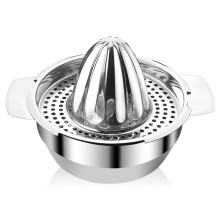 300 ml Stainless Steel Lemon Squeezer Manual Citrus Juicer with Container Dishwasher Safe for Lemons Oranges Grapefruit