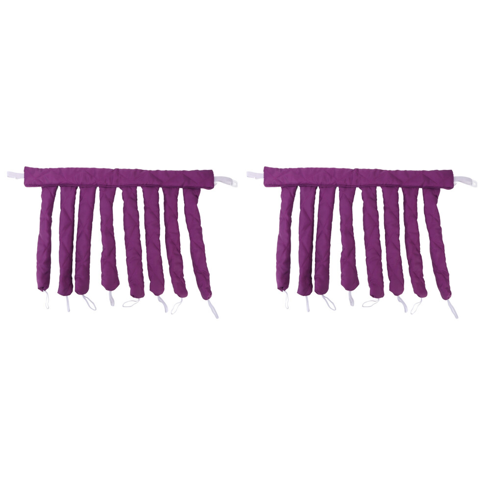 2pcs Heatless Hair Roller Curler Women Girls