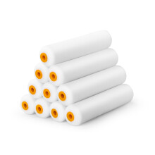 High Density Foam Paint Roller 6 Inch, 10 Pack Foam Roller Covers for Walls, Ceilings, Doors, Furniture Painting