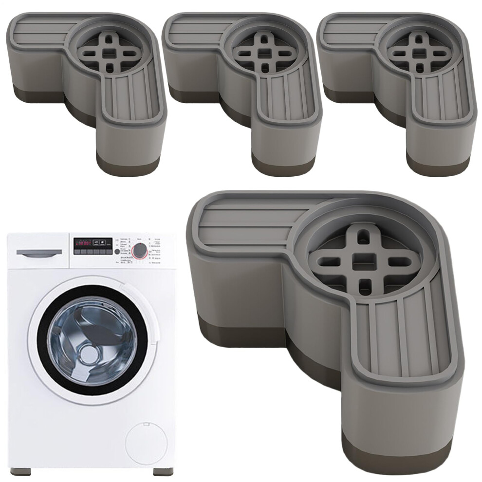 Anti-Vibration Pads for Washing Machines, 4-Pack Adjustable Height, Heavy-Duty Rubber Stabilizers for Dryers-image-OPC-PJXGPSQ-NEW