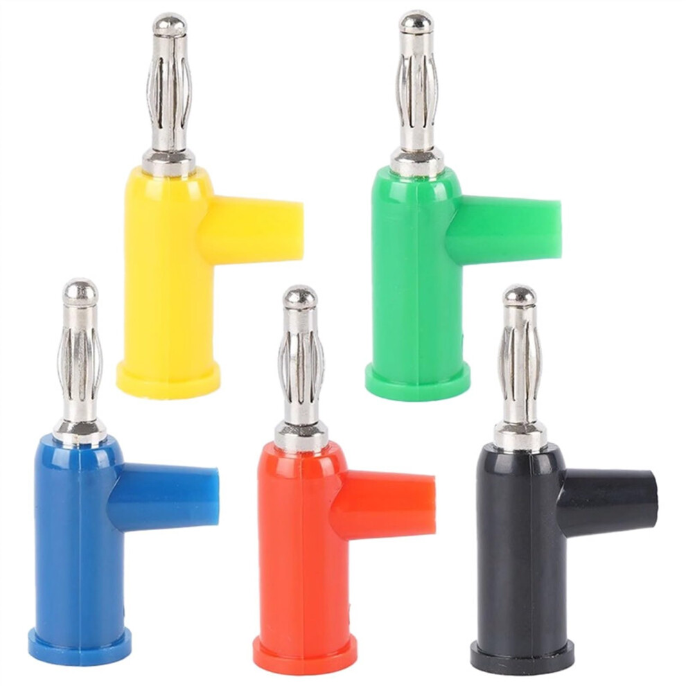 4Mm Banana Stackable Connectors 20Pcs Pure Copper Screw Type Audio Multimeter Pen Connectors Red 6947110406268