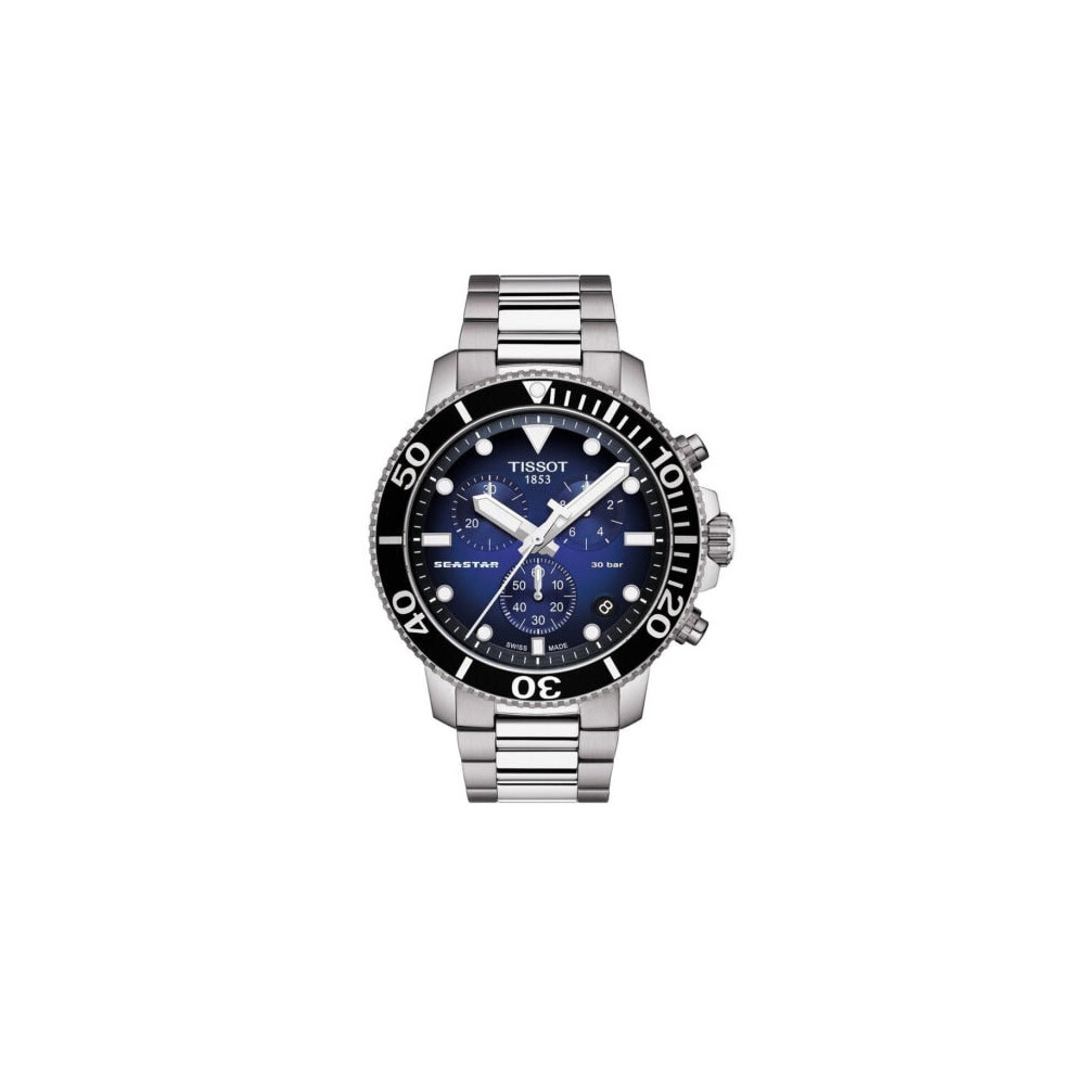 Tissot Seastar Men's Watch Silver / Blue T1204171104101