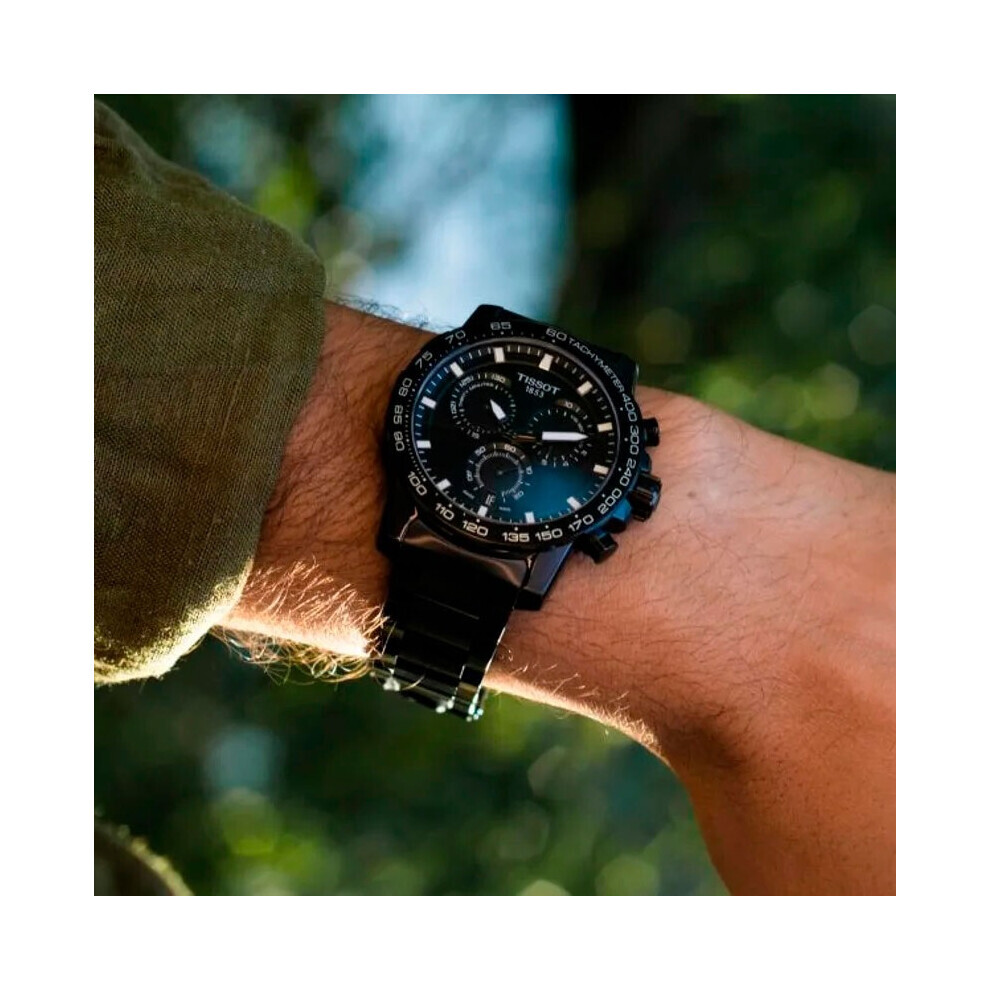 TISSOT T125.617.33.051.00 MENS WATCH BLACK STRAP BLACK DIAL