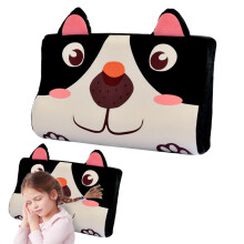 Cartoon Pillow for Children, Slow Rebound Animal Pattern Neck Support Pillow for Cot, Soft Sponge Dog Design