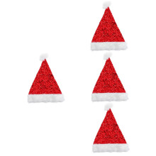 4 Pack Warm Liner Plush Christmas Hats for Boys and Girls Teenagers Holiday Party Accessories
