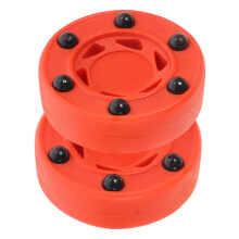 Roller Hockey Game Puck 2pcs Inline Hockey Puck for Concrete Courts High-Speed Low-Friction Performance