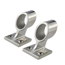 316 Stainless Steel Hand Rail Fitting 60 Degree End Right Center Front Lift for 7/8 Inch Tube OD Marine Yacht