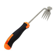 Manual Metal Weeder Tool for Garden Weeding - Root Removal Fork, Soil Loosening, Grass Extractor, Garden Accessories