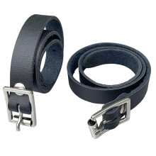 Genuine Leather English Spur Belt Adjustable Wear-Resistant Breathable Equestrian Strap for Outdoor Horse Riding