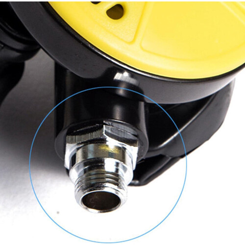 Underwater Diving Regulator for Scuba, Yellow, Lightweight Design, Adjustable Airflow, Durable Material, Compact Size 1