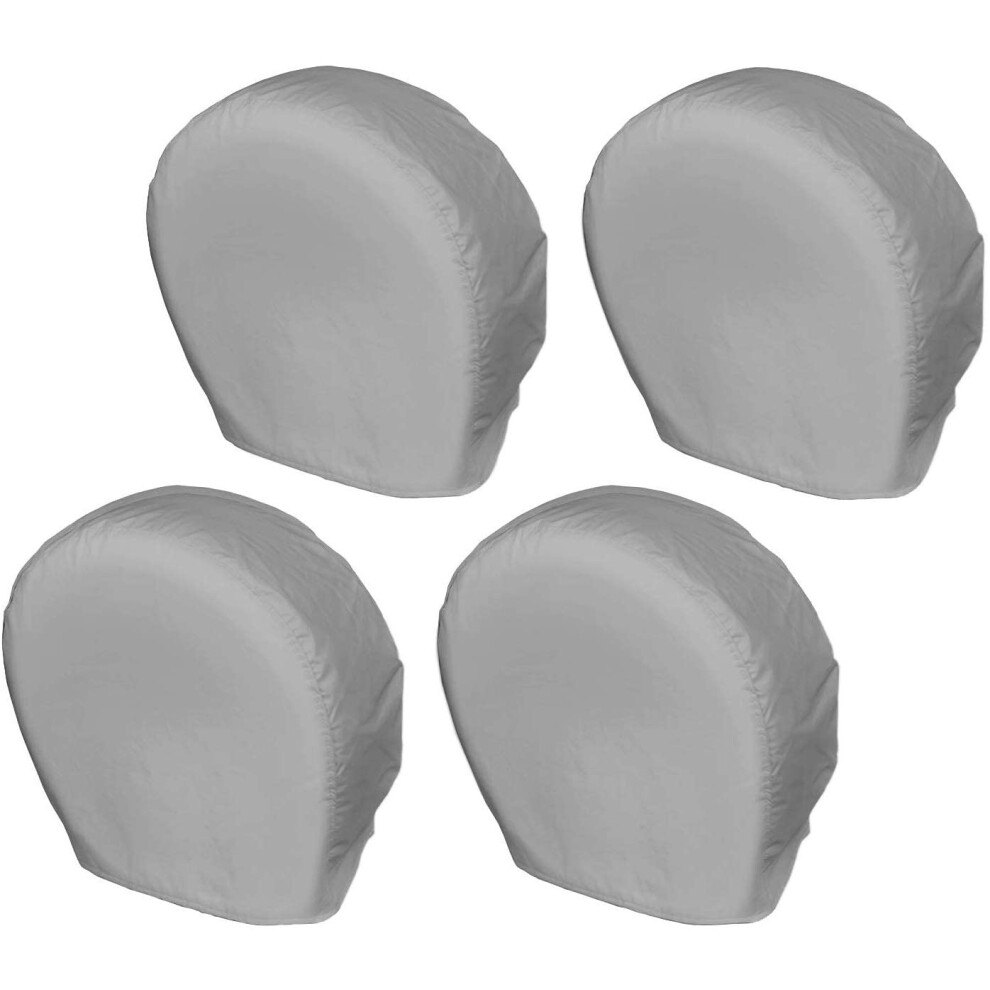 Tire Covers 4 Pack - Durable Charcoal Wheel Protectors For Truck, Suv, Trailer, Rv, Fits 32-34.75 Inch Tires 6038364526113