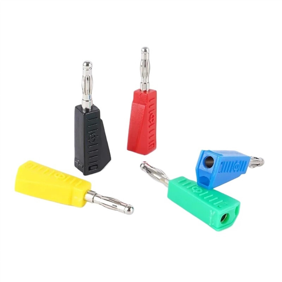 4Mm Stackable Banana Electrical Connector Joint 40Pcs Gun Type Red Yellow Compatible For Continuous Welding 6038364526625
