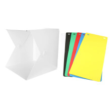Portable 6-Photo Studio Tent with LED Lighting for Jewelry and Accessories, Foldable Mini Photography Backdrop, Compact Design