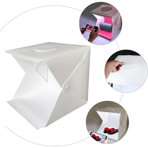 Professional Photography Light Tent Small Portable LED Light Box for Photo Studio with Adjustable Backgrounds and Diffusers 1