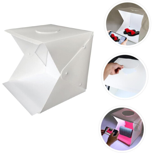 Professional Photography Light Tent Small Portable LED Light Box for Photo Studio with Adjustable Backgrounds and Diffusers 2