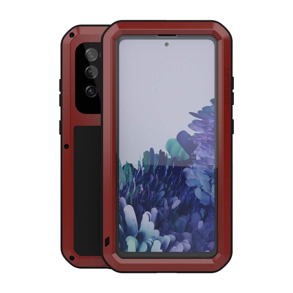 Military Rugged Case For Samsung Galaxy S20 Fe 5G With Tempered Glass Protector, Shockproof Heavy Duty Hybrid Metal Silicone Cover 6482260909943