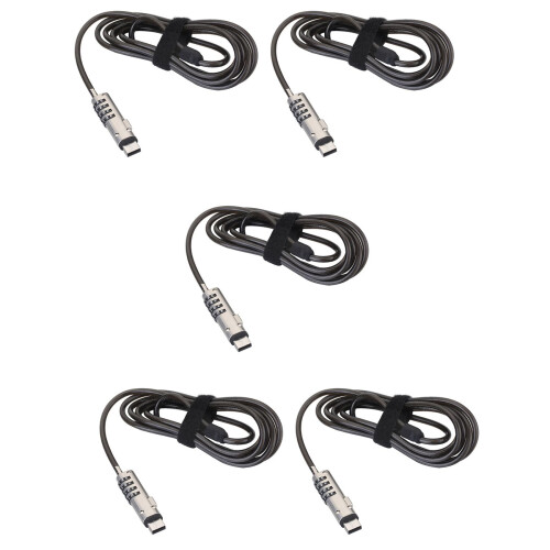 5X USB Password Lock for Laptop - Computer Anti-Theft Security Lock, Universal Compatibility, Password Protection System