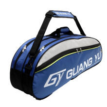 Badminton Bag for 6 Rackets, Waterproof Multifunctional Sports Racket Cover, Blue Shoulder Bag 72x18x27CM