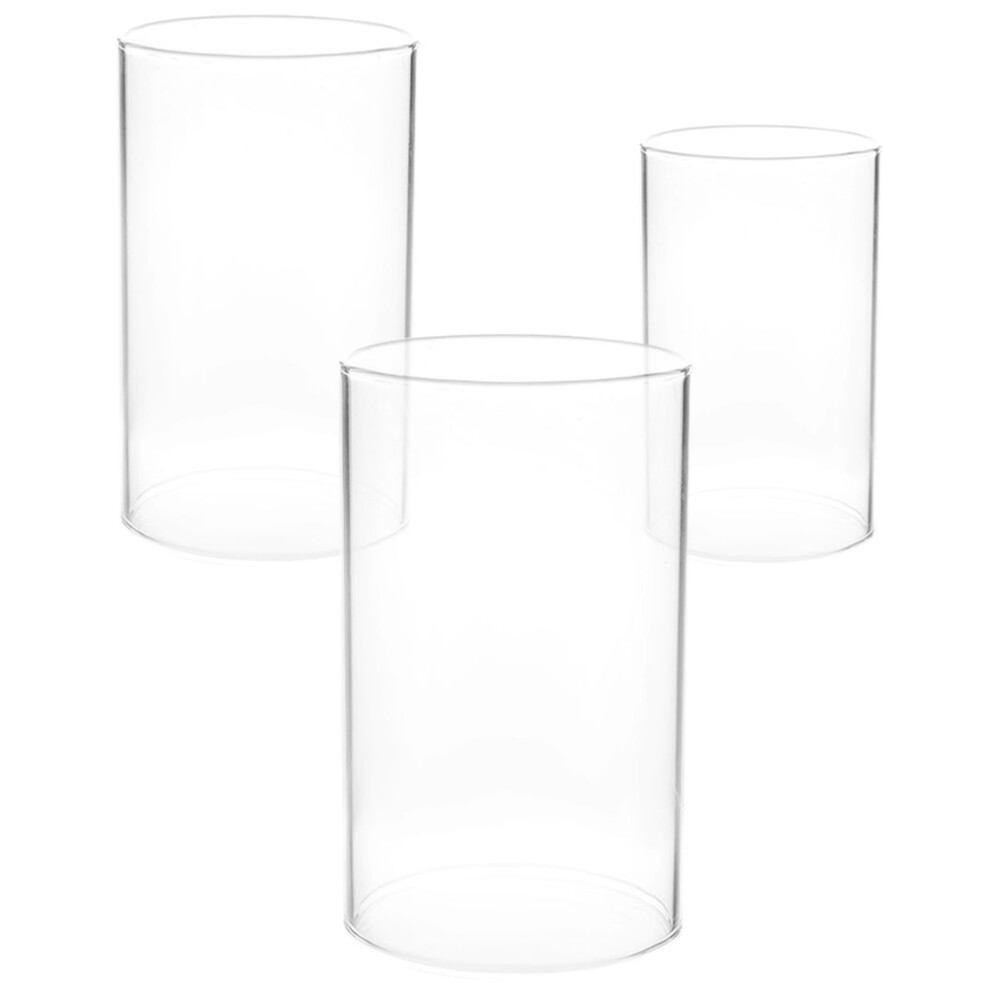 3 Stuks Kaarsenkap Hoge Borosilicaatglas Vuurtoren Winddicht-image