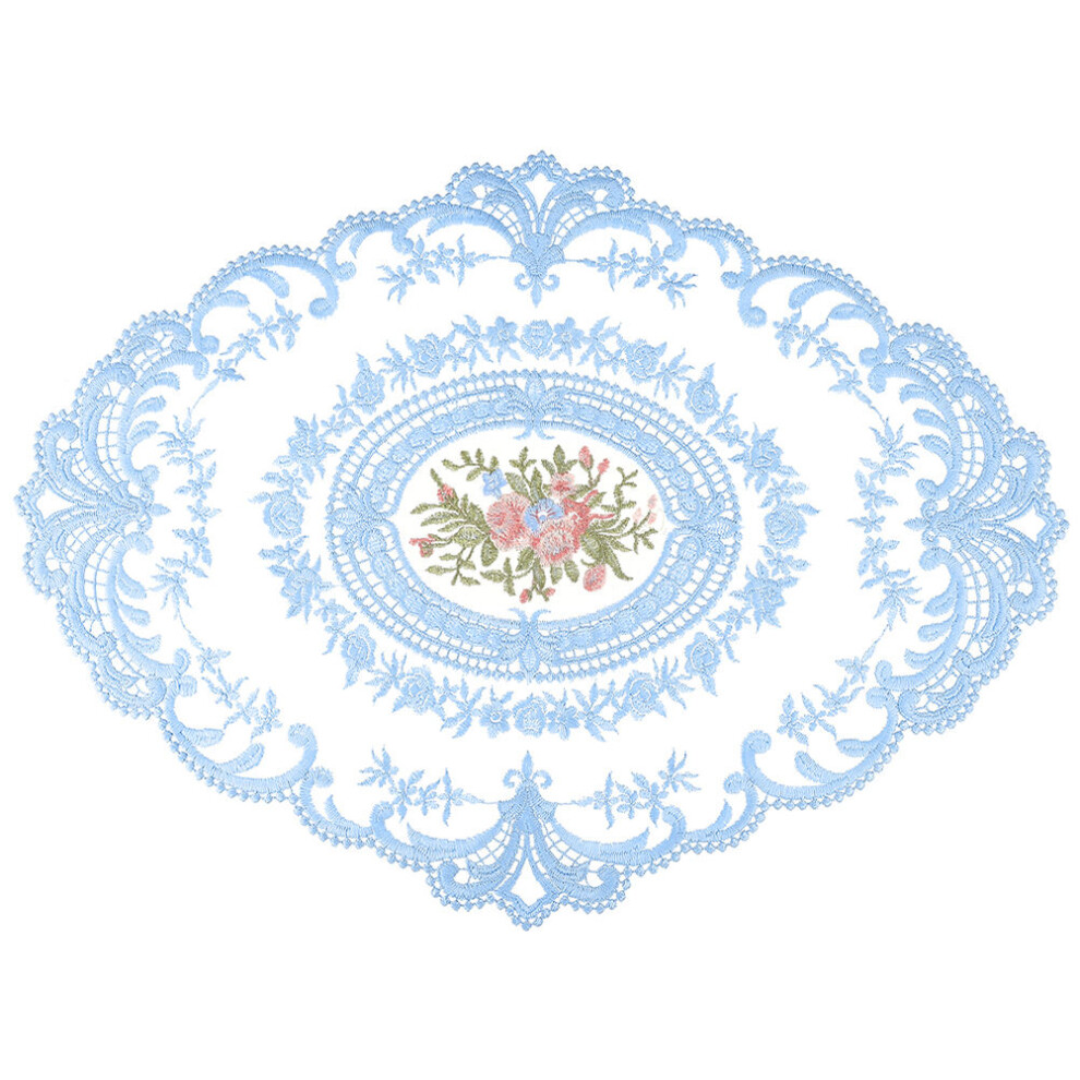 Hittebestendige Borduurbloemen Bekermatten Tafelmatten En Kant-image