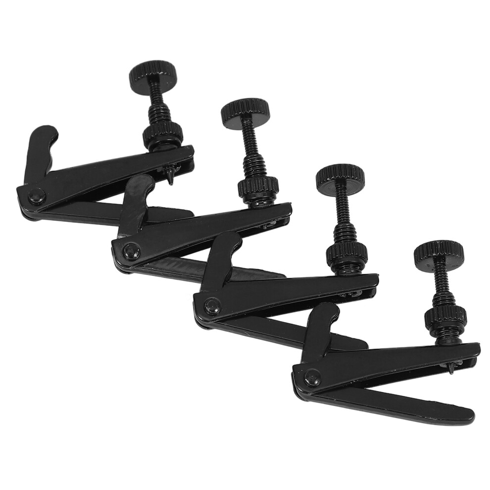 4 Stuks Zwarte Vioolaccessoires Messing Vervangen-image