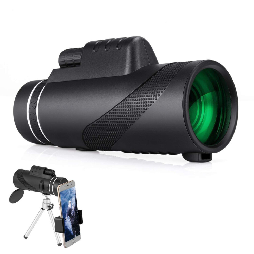 12X50 High Powered Monocular For Adults With Bak-4 Prism, Fmc Lens, Smartphone Compatibility For Bird Watching And Hiking 6038364528360