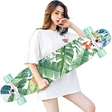 Professional Skateboard for Beginners and Adults - 31 Inch Dance Longboard for Boys and Girls, Four Wheel Design