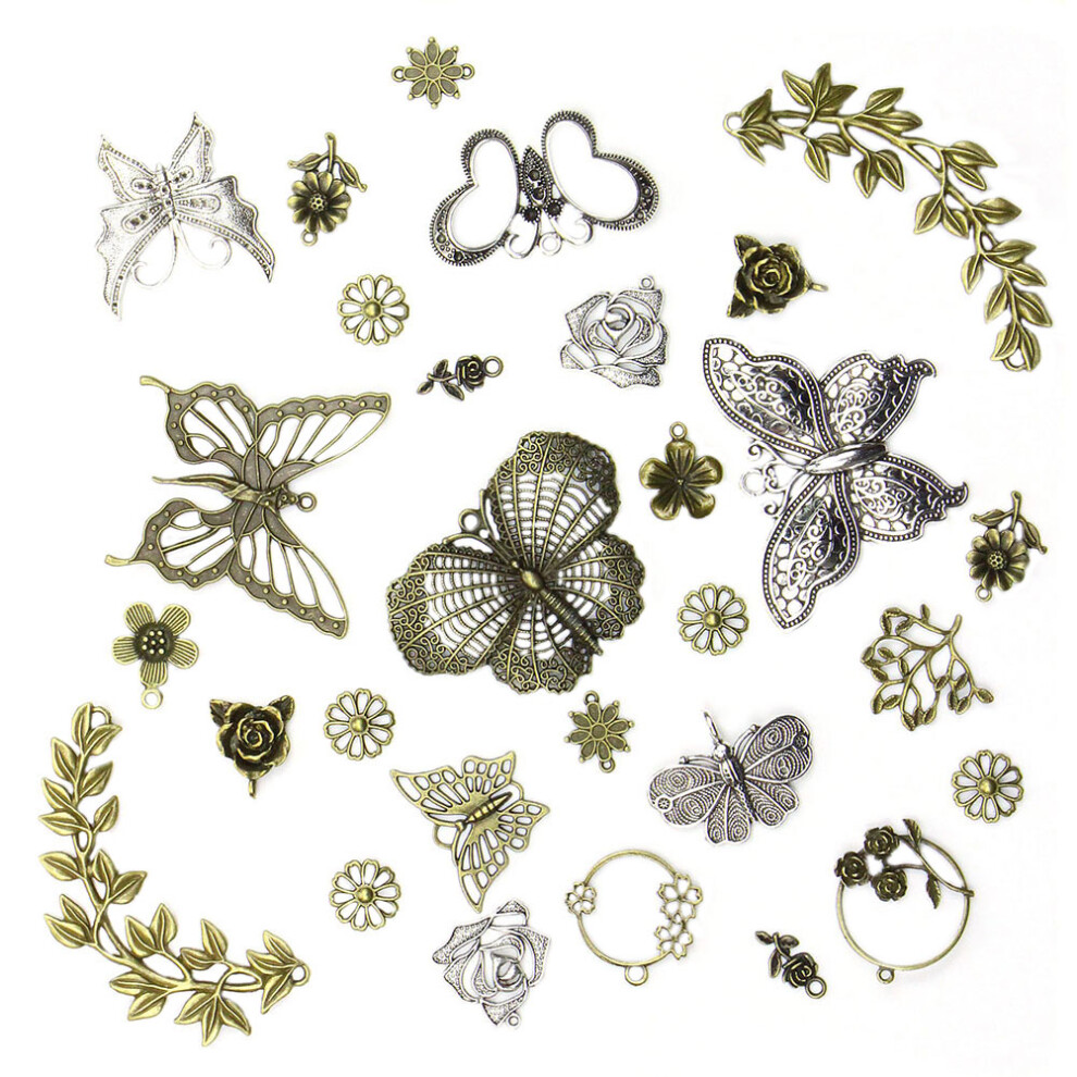 1 Stuks Accessoireset Bladzilveren Hanger Sieraden-image