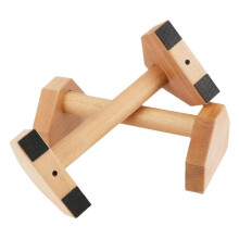 Wooden Push-Up Bars Heavy Duty, Non-Slip Grip for Home Gym, Durable Workout Equipment, 1 Pair Fitness Accessories