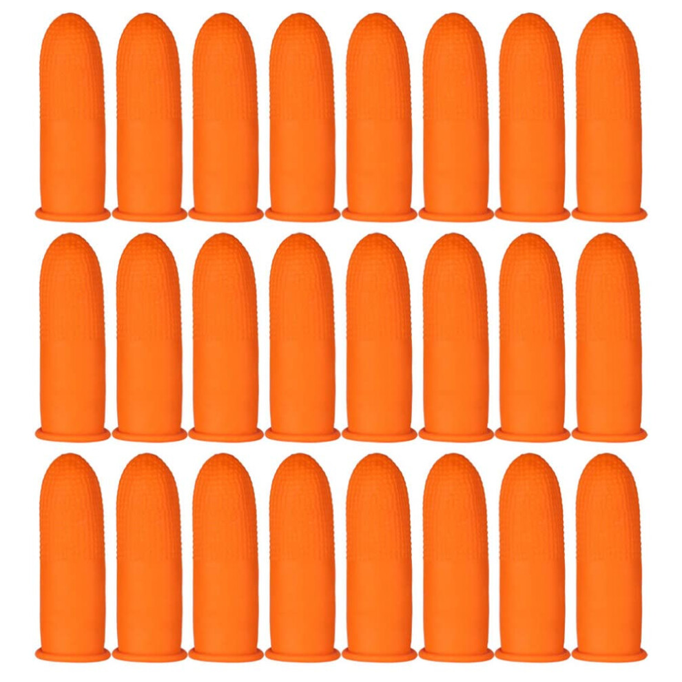 200pcs Latex Finger Cots Protective Finger Covers for Work, Latex Finger Sleeves for Tools, Finger Tips Guard and Protector