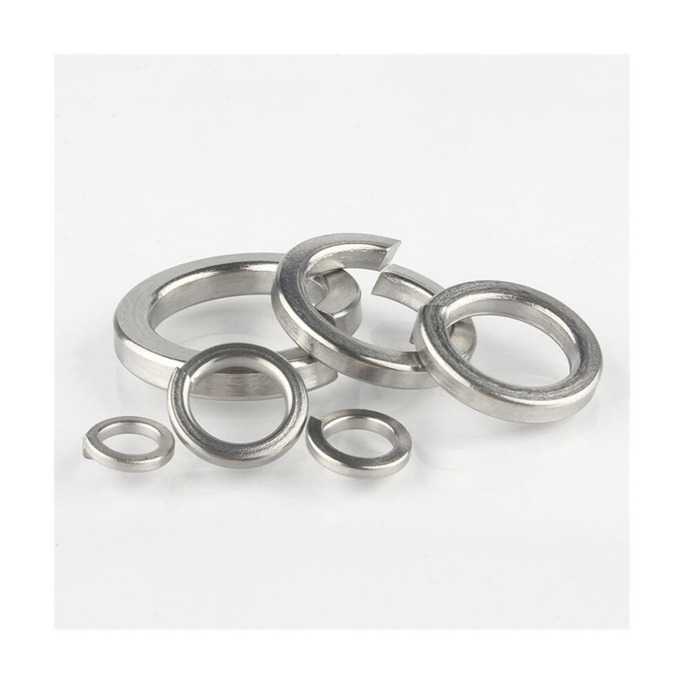 Gb93 A2 304 Stainless Steel Spring Split Lock Washer Set 10Pcs M16 Elastic Gasket Sizes M1.6 To M24 6447073902642