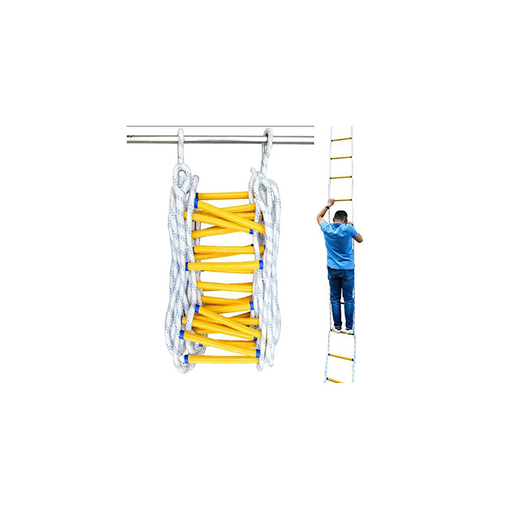 Fireproof Rescue Ladder 10M Emergency Escape Ladder Flame Resistant Soft Rope Fast Deployment For Evacuation Climbing 6038364530035
