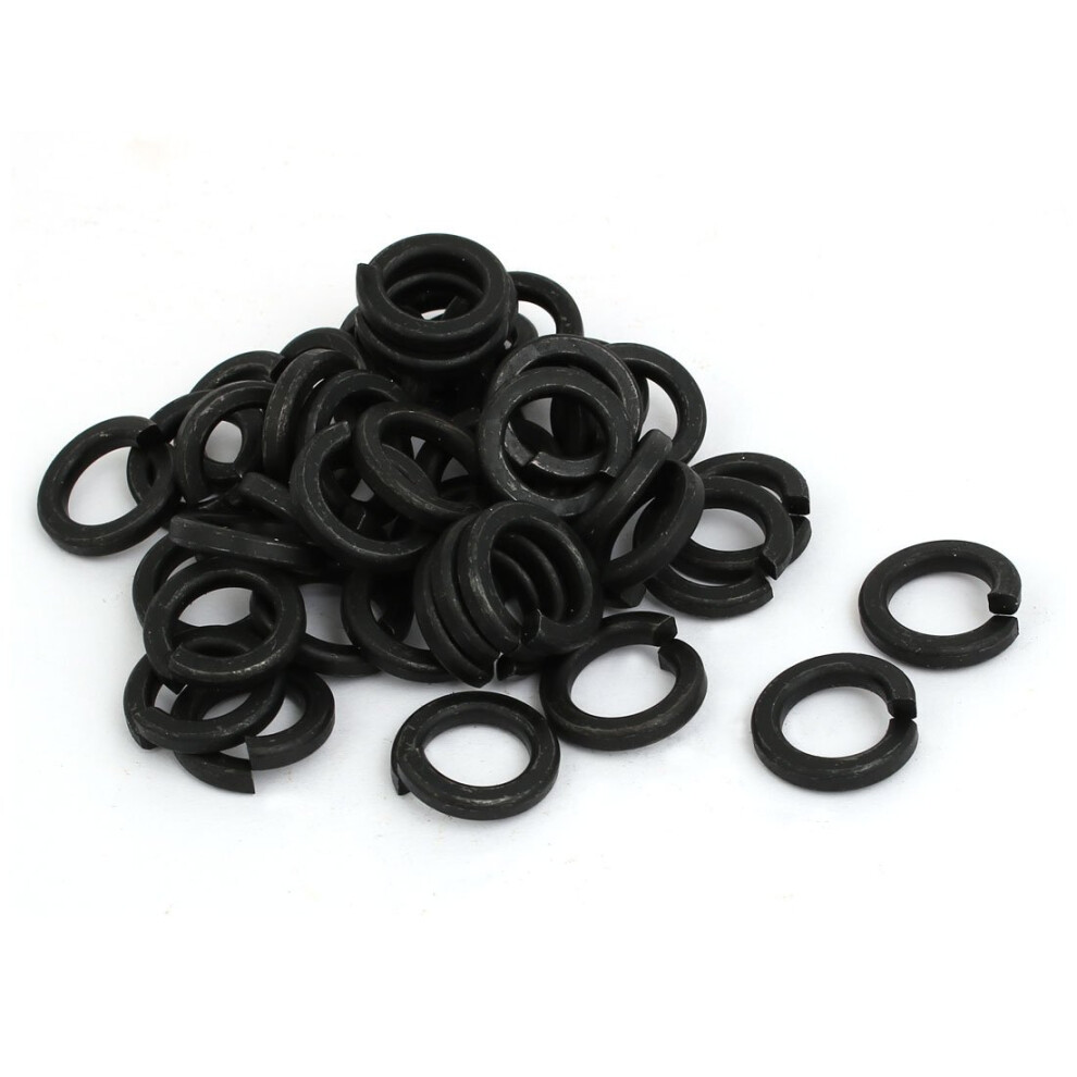 50Pcs Grade 8 Carbon Steel Split Lock Washers 12Mm Inner Diameter Black Spring Gasket For Hardware Applications 6947110410944