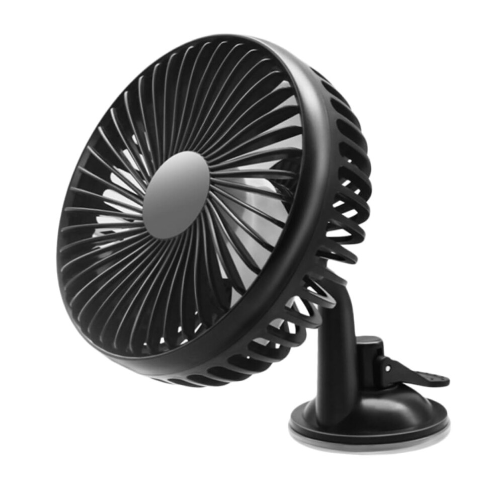 Car Fan 12V/24V Universal Mini Vehicle Fan With 360 Rotatable Dashboard Mount For Home And Car Airflow Adjustment 6038364530790